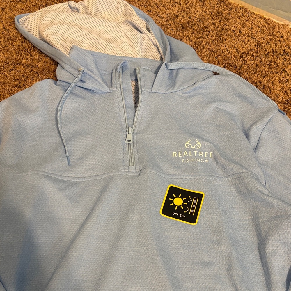 Realtree Light Blue Fishing Pullover